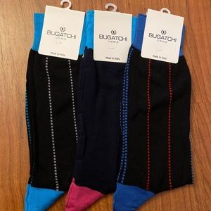 SOLD NWT 3-Pack Bugatchi Socks - striped